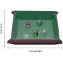 JUSTDOLIFE Dice Tray Foldable Multi-purpose Valet Organizer Snack Serving Tray Valet Tray
