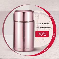 Thermos Food Jar Thermos Stainless Food Flask 750ml Gold,Leakproof Vacuum Insulated Food Containers Lunch Box (Size : No Bag)