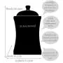 Stadt zu Cottage Handmade Schwarze und Weiße Punkte Große Keramik 31,5 oz/900ml Küchen-Aufbewahrungsglas mit Deckel | Tonbehälter, Keksdose, Geschenküb für Einzug