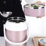 ZL-CHUFANG Lunch Box Insulated Food Storage, Container Thermos Food Jar Outdoors, Lunch Box Stainless Steel Leakproof Portable Container Box Women & Men enjoy a hot lunch on the go.
