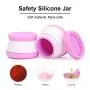 Prikola Small Travel Containers Leakproof Travel Jars for Creams TSA Approved Travel Accessories Silicone Containers with Hard Sealed Lids for Face Hand Body Cream 20ML (3 Pack) Prikola Small Travel Containers Leakproof Travel Jars for Creams TSA Approved Travel Accessories Silicone Containers with Hard Sealed Lids for Face Hand Body Cream 20ML (3 Pack)
