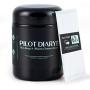 Pilot Diary UV Glass Stash Jar Airtight Smell Proof Ultraviolet Herb Storage Container 250ml (Half Oz) with 8g 62% Humidity Control Pack - Best Solution for Herb Storage