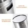 Contenants en Acier Inoxydable 304 avec Couvercles, Airtight, BPA-Free, Grande Taille, Pot à Biscuits, Contenant pour Céréales, Café, Organisateur de Cuisine, Boîte à Bonbons, 10L Contenants en Acier Inoxydable 304 avec Couvercles, Airtight, BPA-Free, Grande Taille, Pot à Biscuits, Contenant pour Céréales, Café, Organisateur de Cuisine, Boîte à Bonbons, 10L