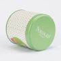 Nicoles Workshop Colorful Dot Mini Storage Metal Jar,Covered,&quotTea",Green