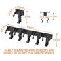 CAXXA 50 Spice Gripper Strip Clips Extra Support Spice Rack Dispenser Cabinet Kitchen Holder Storage | 10 Strips Holds 50 Spice Jars, 5 Black and 5 White Strips