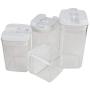 vinmax Kitchen Canister Set 4 packs Bottles for Coffee/Tea/Milk Powder/Spice Vacuum Storage Tank Jars
