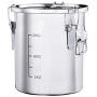 Food Storage Containers Jar 304 Stainless Steel with Lids Airtight Bpa Free Large, Cookie Jar Cereal Coffee Storage Containers Jar for Kitchen Pantry Organization Canister Candy Bulk, 5L/10L/18L
