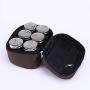 ZZW Round Spice Jars Spice Jars with Shaker Lids Stainless Steel & Portable Spice Jars Storage Containers Set for Cooking Barbecue Baking 6Pcs