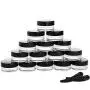 100 Pièces Pots de Voyage en Plastique, Pots à Crème TSA, 10g, Pots Vides Étanches et 10 Pcs Spatules Cosmétiques pour Crèmes et Lotions