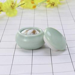 UPKOCH 1 PC Storage Tank Portable Ceramics Compact Rouge Mini Makeup Sealed Bottle Storage Can for Storage Travel