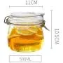 Kitchen Sealed Cans Glass Storage Jar Honey Round Food Jam Bottle Passion Fruit Enzyme Bottle Kimchi With Lid Bottle (Size : XS)