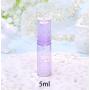 5ML Airless Pump Bottle-Empty Refillable Airless Vacuum Pump Cream Lotion Bottle Travel Bottles Toiletries Liquid Container for Cosmetic Make-up Pack of 6Pcs(Purple)
