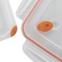 Sterilite 03231106 Ultra Seal 12.0 Cup Food Storage Container, Clear Lid and Base with Tangerine Accents, 6-Pack