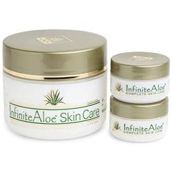 InfiniteAloe Skin Care Cream - Original Scent - (1) 8oz + (2) 0.5oz