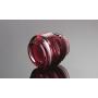 TOPWEL 2PCS 50ML(1.7 OZ) Wine Red Glass Empty Refillable Cosmetic Cream Jar Pot Bottle Container (A#)