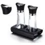 LQQGXLCondiment bottle, jar condiment storage box Seasoning jar oil dispenser glass spice jar seasoning box jar seasoning tank storage container set