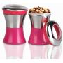 Artestia Multi-Purpose Food Grade Stainless Steel Canister Set with Airtight Window Lid, Kitchen Container for Food Storage Coffee Sugar Tea Nuts Bean Flour Cereal Pasta, 61 oz (set of 2)