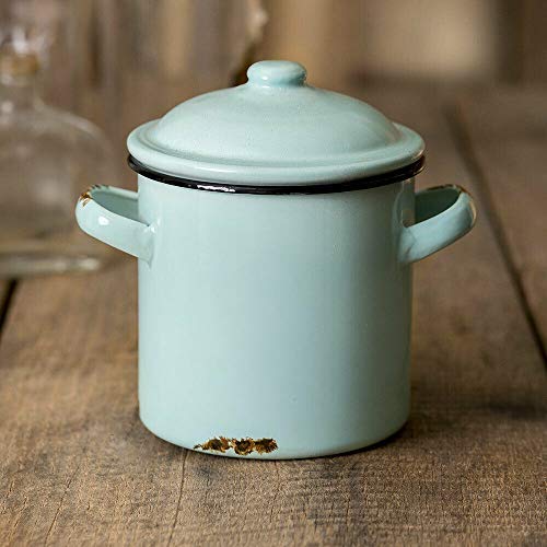 Rabinyod Bulan Farm House Country Style Small Metal Canister Storage Decorative Container with lid
