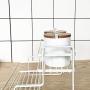 YLKCU Kitchen Countertop Organizer Holder Rack, Spice Racks, Wine Rack, Kitchen Storage, Bottle Jars Rack Holder, Kitchen Shelf Holder,White
