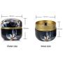 Tea Caddies Tea Jar Storage Holder Teaware Coffee Powder Organizer Cans Round Metal Tea Box Mini Matcha Container,E