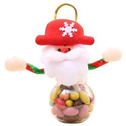 Candy Storage Pot Cute Christmas Candy Storage Can Christmas Ornament Decor Kids Gift Santa Claus Snowman Elk Gift Biscuit Food Storage Jar Cute and Unique Candy Jars (A)