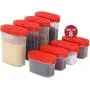Clear Plastic Empty Spice Container Spice Jars with Lid ? Kitchen Bottle Dispenser Store Spice,Herb,Rub,Sugar,Salt,Pepper 2 Way Lids Sift/Pour Shaker?Refillable Airtight Jar Red Cap 8 pk.4 mini 4 big Clear Plastic Empty Spice Container Spice Jars with Lid ? Kitchen Bottle Dispenser Store Spice,Herb,Rub,Sugar,Salt,Pepper 2 Way Lids Sift/Pour Shaker?Refillable Airtight Jar Red Cap 8 pk.4 mini 4 big