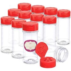 Buy 3.5 Fl Oz Empty Plastic Spice Jars With Red Caps - Sonoran Spice