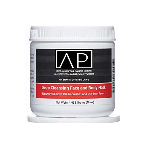 AZTEC PREMIUM , Indian Healing Clay 1 lb , Deep Pore Cleansing Face & Body Mask Powder , STERILIZED Without Radiation, Chemicals or Preservatives , 100% Natural & Organic Calcium Bentonite Clay