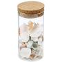 Clear Glass Canister with Cork fit for Sugar Tea Storage Jar Kitchen Decor