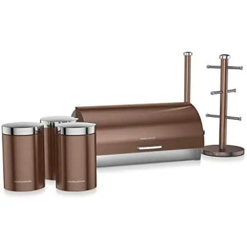 Morphy Richards Accents 6 Piece Storage Set, Stainless Steel, Copper Morphy Richards Accents 6 Piece Storage Set, Stainless Steel, Copper