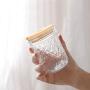 Wide Mouth Mason Jar Lids, Mason Jar Drinking Glasses With Diamond-Shaped Texture 16 OZ, Set of 2 Mason Jar Cups with Lids and Straws, for Jam, Juices, Honey, Cocktail, DIY Magnetic Spice Jars