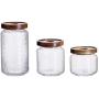 Transparent Glass Storage Jar With Wooden Cover Sealed Jar Kitchen Food Multigrain Coffee Bean Tea Storage Tank,B 500Ml