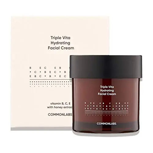COMMONLABS Triple Vita Hydrating Facial Cream 2.36 Ounce, Manuka Honey Vitamin B C E Moisture Barrier Nutrition COMMONLABS Triple Vita Hydrating Facial Cream 2.36 Ounce, Manuka Honey Vitamin B C E Moisture Barrier Nutrition