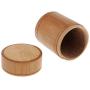 Dailymall 2X Vintage Bambus Teebehälter Caddy Dose Teebehälter Dichtung Flasche Lagerung - 10cm 20cm 2 Stück