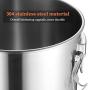 Cookie Jar Cereal Coffee Storage Containers 304 Stainless Steel with Lids Airtight Bpa Free Large, Food Storage Containers Jar for Kitchen Pantry Organization Canister Candy Bulk, 11L/12L/20L/32L