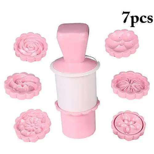 JUSTDOLIFE 7PCS Moon Cake Mold Set Creative DIY Hand Pressure Cake Mold Baking Mold JUSTDOLIFE 7PCS Moon Cake Mold Set Creative DIY Hand Pressure Cake Mold Baking Mold