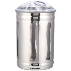 Liukouu Canister Tea, Stainless Steel Visible Coffee Storage Jar Container for Household Use