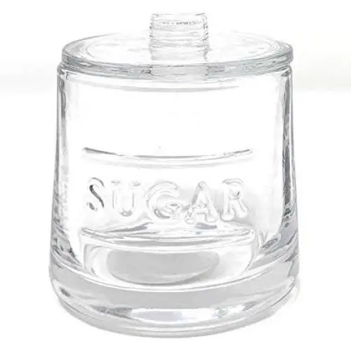 Sugar Canister Glass Clear by Hearth and Hand with Magnolia Sugar Canister Glass Clear by Hearth and Hand with Magnolia