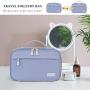 FYY Toiletry Bag, Travel Cosmetic Bag Wash Gargle Bag Large Capacity Zippered Organizer with Top Handle for Men Women Blue