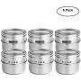 Ensemble de 12pcs/6pcs Pots en Acier Inox pour Épices, Sel, Poivre, Conserves, Contenants de Rangement pour Épices Ensemble de 12pcs/6pcs Pots en Acier Inox pour Épices, Sel, Poivre, Conserves, Contenants de Rangement pour Épices