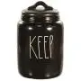 Rae Dunn Black Keep Canister for Cookies, Treats or Snacks