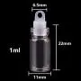 | Storage Bottles & Jars | 100pcs 11226.5mm 1ml Mini Glass Wishing Bottles Tiny Jars Vials With Plastic Stopper | by HUDITOOLS | 1 PCs