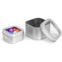 Nakpunar 6 pcs Clear Top Square Tins - 4 oz