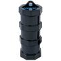 Cookies &quotHarvest Club" Mini Air Tight Stackable Storage Jars - 3 Piece Set In Black Color Sold By Trendz
