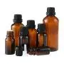 6er Set Amber Glas Ätheröl Flaschen mit Orifice Reduzierer und Schwarzer Kappe Leere Kosmetik/Parfüm/Aromatherapie Lagerbehälter Flaschen Behälter, Wiederbefüllbar, Größe 20ml/0.67oz