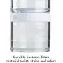 Whiskware Stackable Tritan Plastic Snack Pack, White Whiskware Stackable Tritan Plastic Snack Pack, White