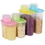 Bouteille de conservation de grains scellée transparente pour cuisine, contenants de stockage d'aliments, de céréales, fournitures de stockage. (L taille) Bouteille de conservation de grains scellée transparente pour cuisine, contenants de stockage d'aliments, de céréales, fournitures de stockage. (L taille)