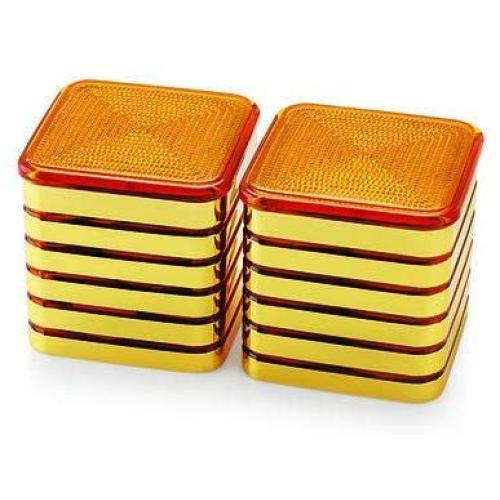 SATISFACTORY NATION 2 Pc Gift Set Mini Square Multi Purpose Jar/Small Containers with Airtight Lid Silicon Ring 300 ml approx.