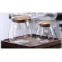 BESTONZON Mushroom Shape Glass Jar with Airtight Seal Bamboo Lid Grain Canister Sealed Food Storage Container for Loose Tea Coffee Bean Cookies(800ml) BESTONZON Mushroom Shape Glass Jar with Airtight Seal Bamboo Lid Grain Canister Sealed Food Storage Container for Loose Tea Coffee Bean Cookies(800ml)