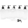 Baire Bottles - 16 oz Clear Plastic Refillable Bottles with Black Pumps - Organize Soap, Shampoo and Lotion with Clean, Clear Look - PET, Lightweight, BPA Free - 6 Pack, including 6 Floral Labels Baire Bottles - 16 oz Clear Plastic Refillable Bottles with Black Pumps - Organize Soap, Shampoo and Lotion with Clean, Clear Look - PET, Lightweight, BPA Free - 6 Pack, including 6 Floral Labels